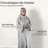 Plaid avec manches - adulte