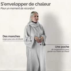 Plaid avec manches - adulte