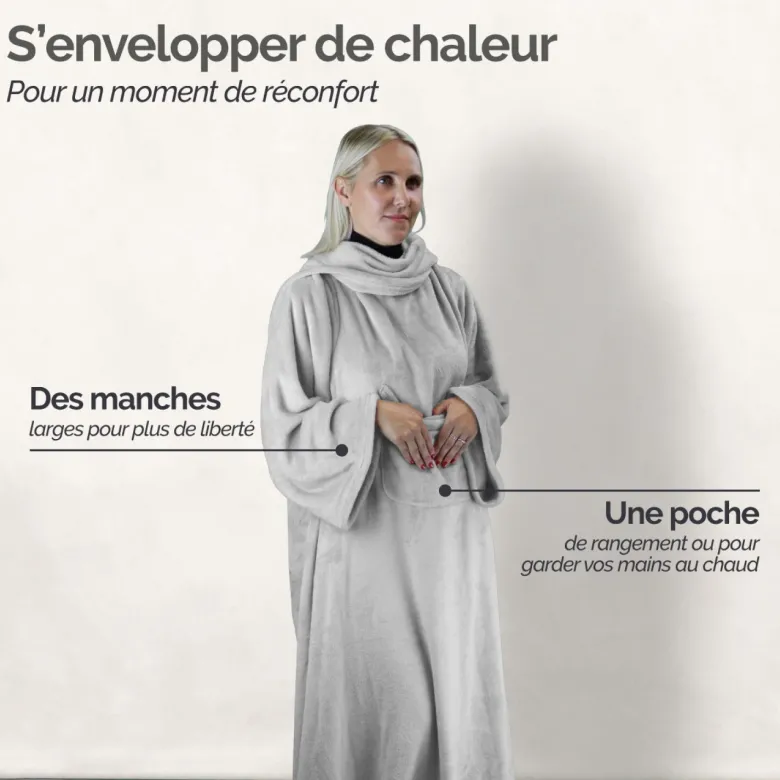 Plaid avec manches - adulte