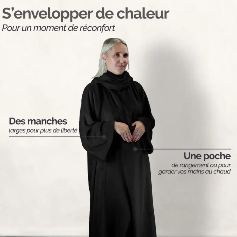 Plaid avec manches - adulte