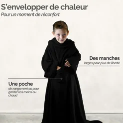 Plaid avec manches - enfant