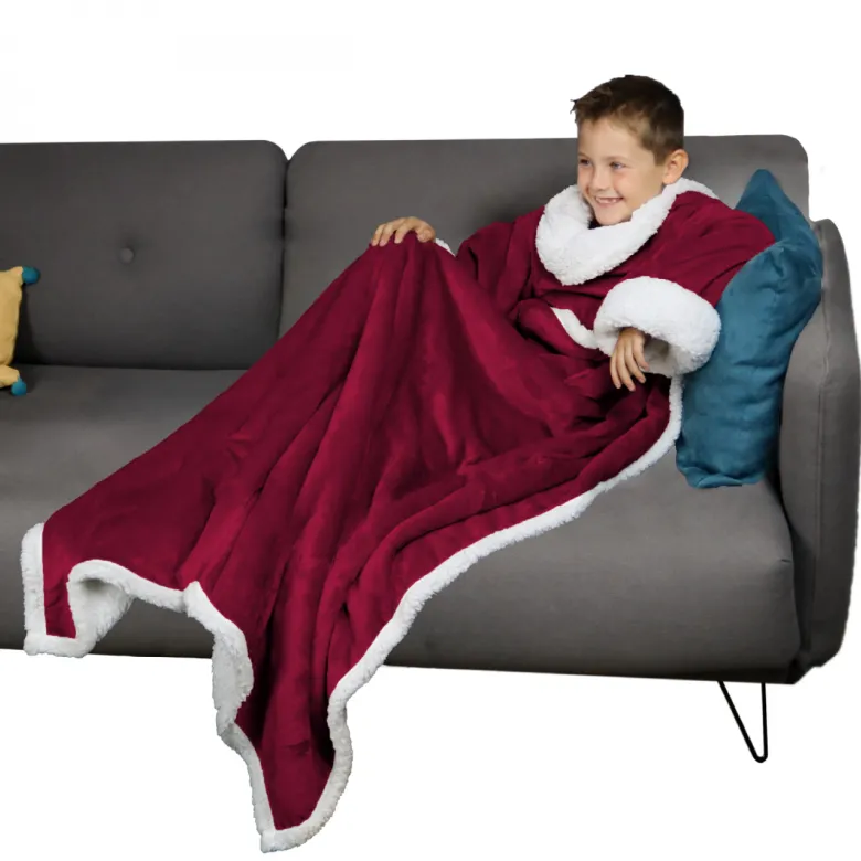 Plaid avec manches - enfant