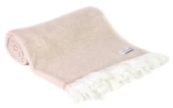 Plaid cachemire et laine camel