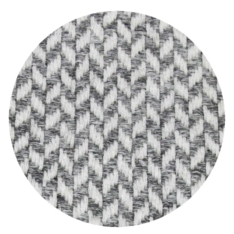 Plaid cachemire et laine gris souris