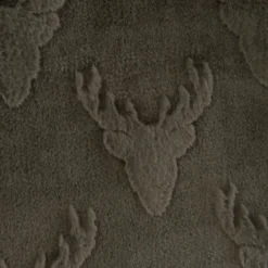 Plaid cerf kaki 170x130 cm