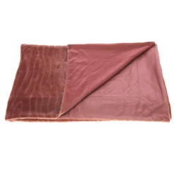 Plaid lou bois de rose 130x170 cm