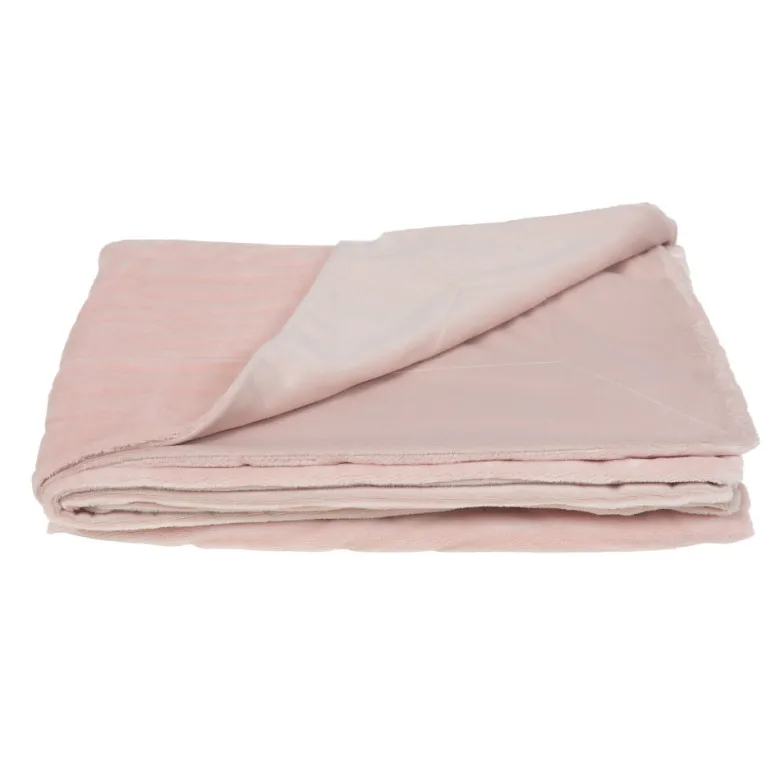 Plaid lou vieux rose 130x170 cm Vieux rose