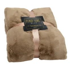 Plaid luxe taupe 130x170 cm Taupe
