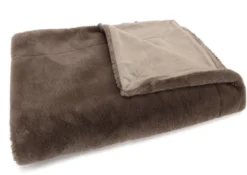 Plaid luxe 130x170 cm Marron