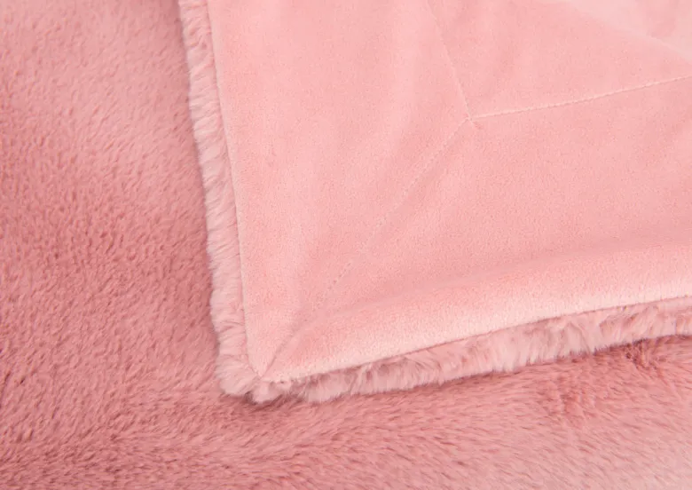 Plaid luxe 130x170 cm Rose