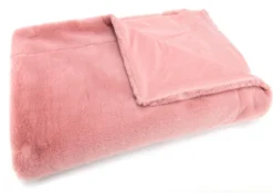 Plaid luxe 130x170 cm Rose