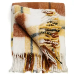 Plaid mohair