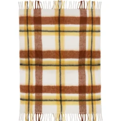 Plaid mohair