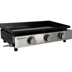Plancha au gaz mérida 3 brûleurs 6 kw