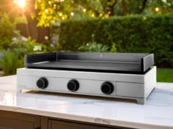 Plancha gaz modern 75 en inox - forge adour