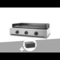 Plancha gaz modern 75 inox avec housse - forge adour