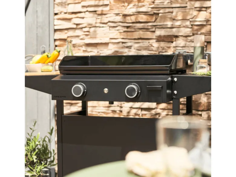 Plancha gaz origin 60 acier châssis inox - forge adour