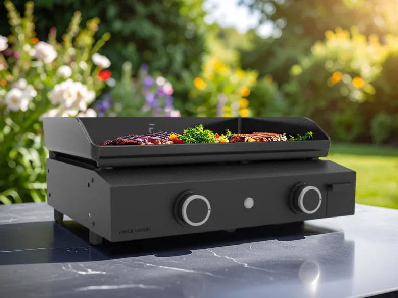 Plancha gaz origin 60 acier châssis inox - forge adour