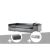 Plancha gaz premium 75 inox avec housse et couvercle pour plancha - forge adour