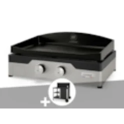 Plancha gaz signature allure 260 duo + desserte - le marquier