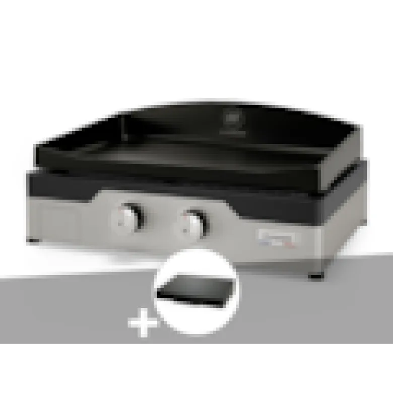Plancha gaz signature allure 260 duo + couvercle de protection - le marquier