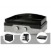 Plancha gaz signature allure 260 duo + housse de protection + chariot + couvercl