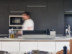 Plancha électrique premium 60 acier noir et gris - forge adour