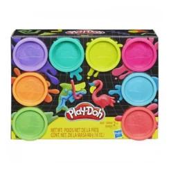 Playdoh 8 pots couleurs fluo