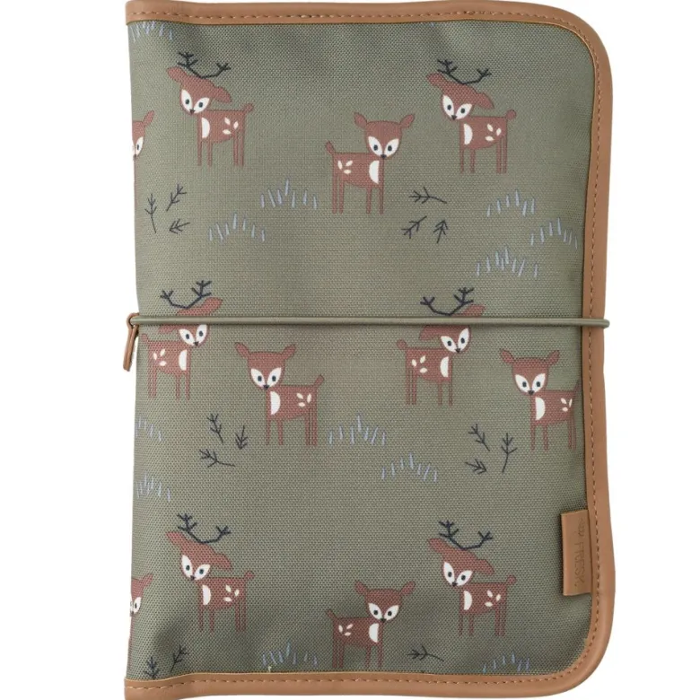 Pochette de change faon olive