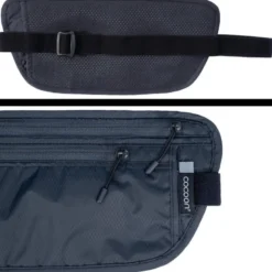 Pochette de sécurité cocoon rfid travel waist wallet noire
