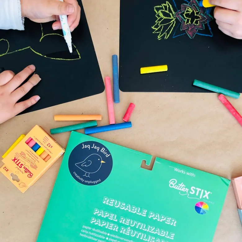 Pochette 10 papiers réutilisables +