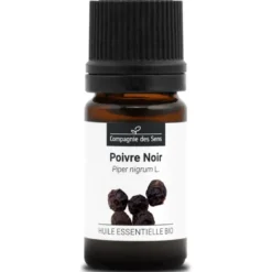 Poivre noir (piper nigrum) - huile essentielle bio - 5ml garantie chromacert® -