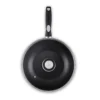 Poêle wok couvercle pro induc 28 cm