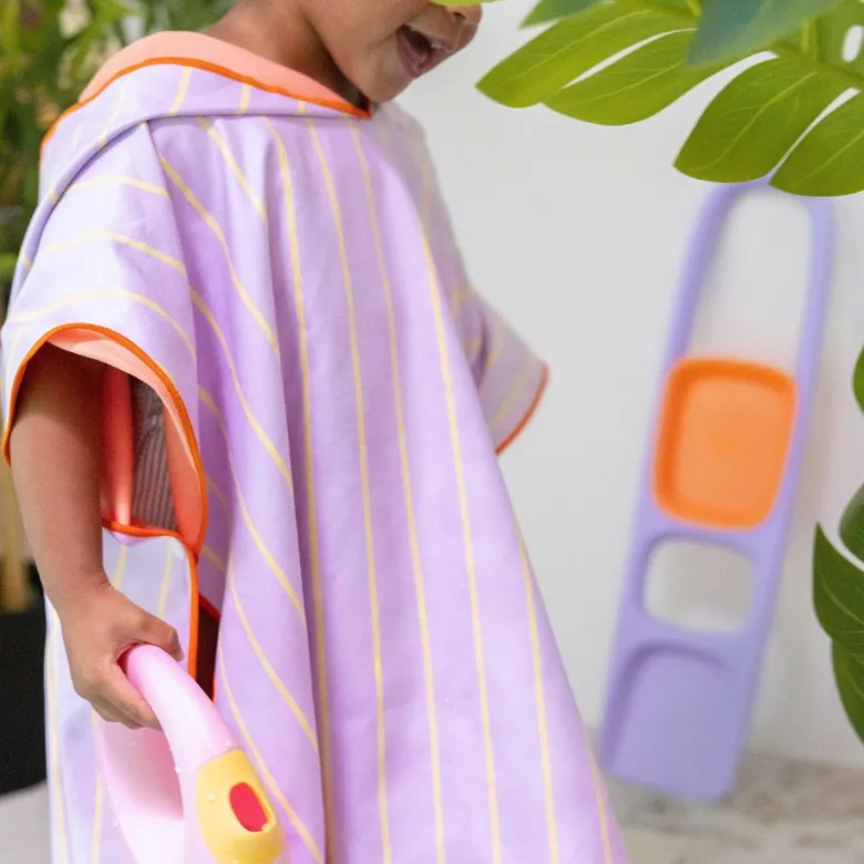 Poncho de plage lavande (60 x 60 cm)