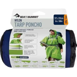 Poncho tarp sea to summit bleu