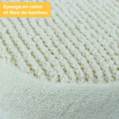 Éponge exfoliante en fibre de bambou