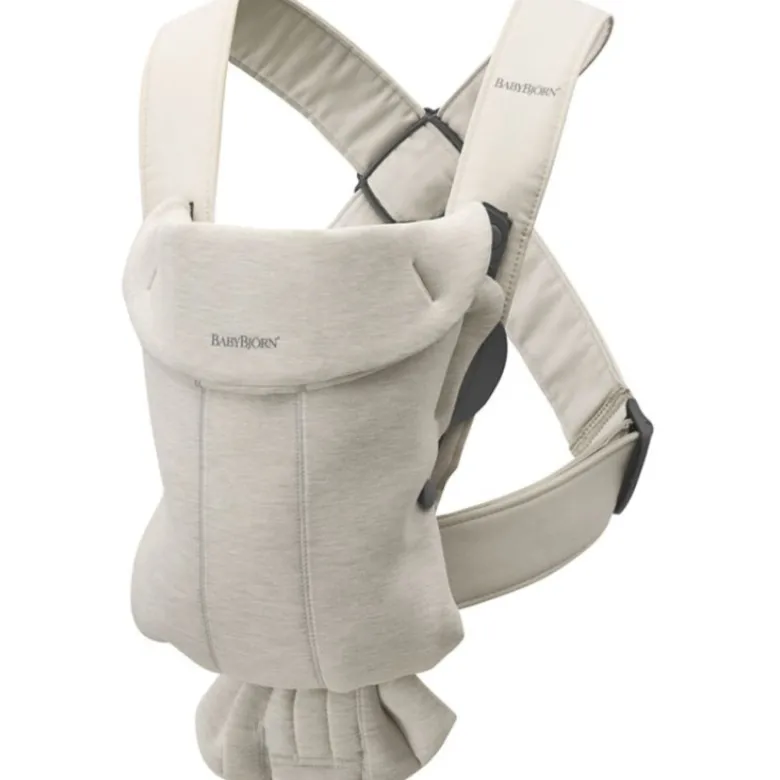 Porte-bébé mini en jersey 3d beige clair