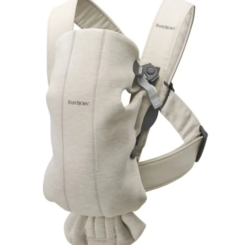 Porte-bébé mini en jersey 3d beige clair