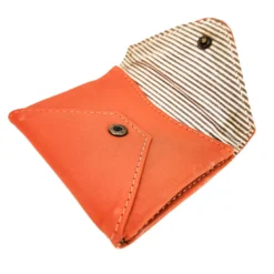 Porte-cartes cuir nino orange