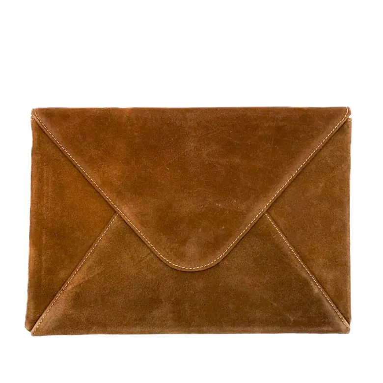 Porte-documents cuir marcel suède