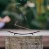 Porte encens long en bois