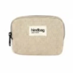 Porte-monnaie coton bio et toile de jute naturelle Lili Hindbag