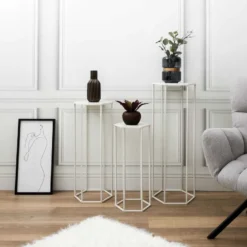 3 portes plantes sellettes design théo -