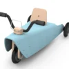 Porteur moto - bleu