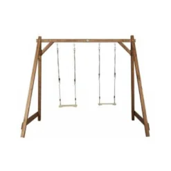 Portique double brun axi 2 balancoires