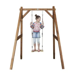 Portique simple brun axi 1 balancoire