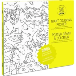 Poster à colorier - dinos