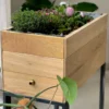 Potager aubade en acacia pieds acier