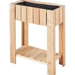 Potager de balcon en mélèze