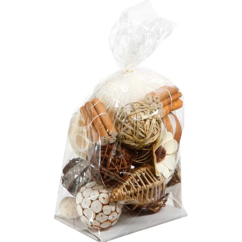 Pot pourri déco naturelle marron lot 12